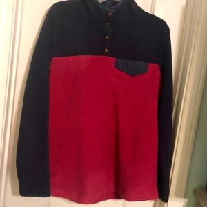 Boutique Soft Fleece Pullover (Pink/Navy)